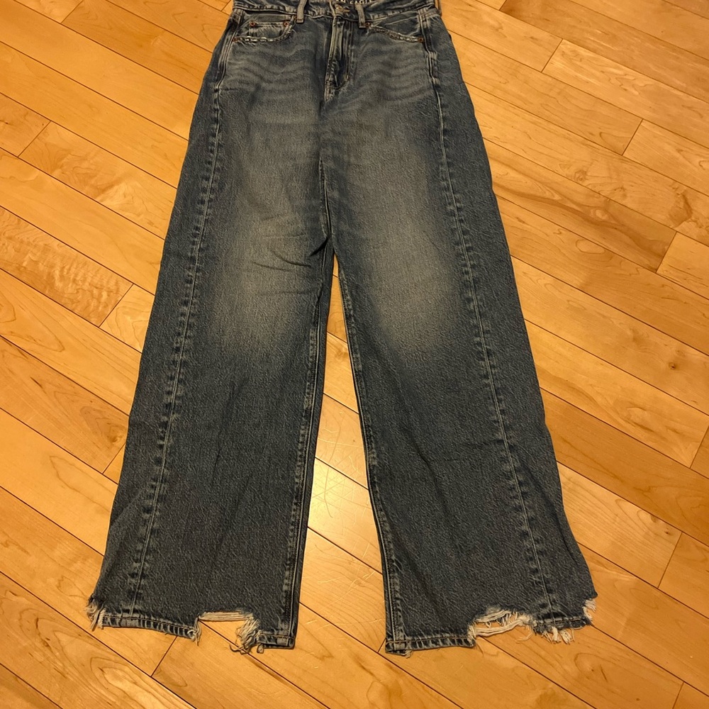 American Eagle Outfitters Dark Blue Flare Jeans